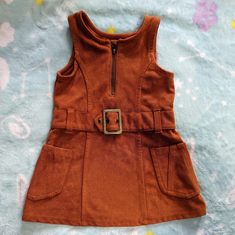 A orange dress